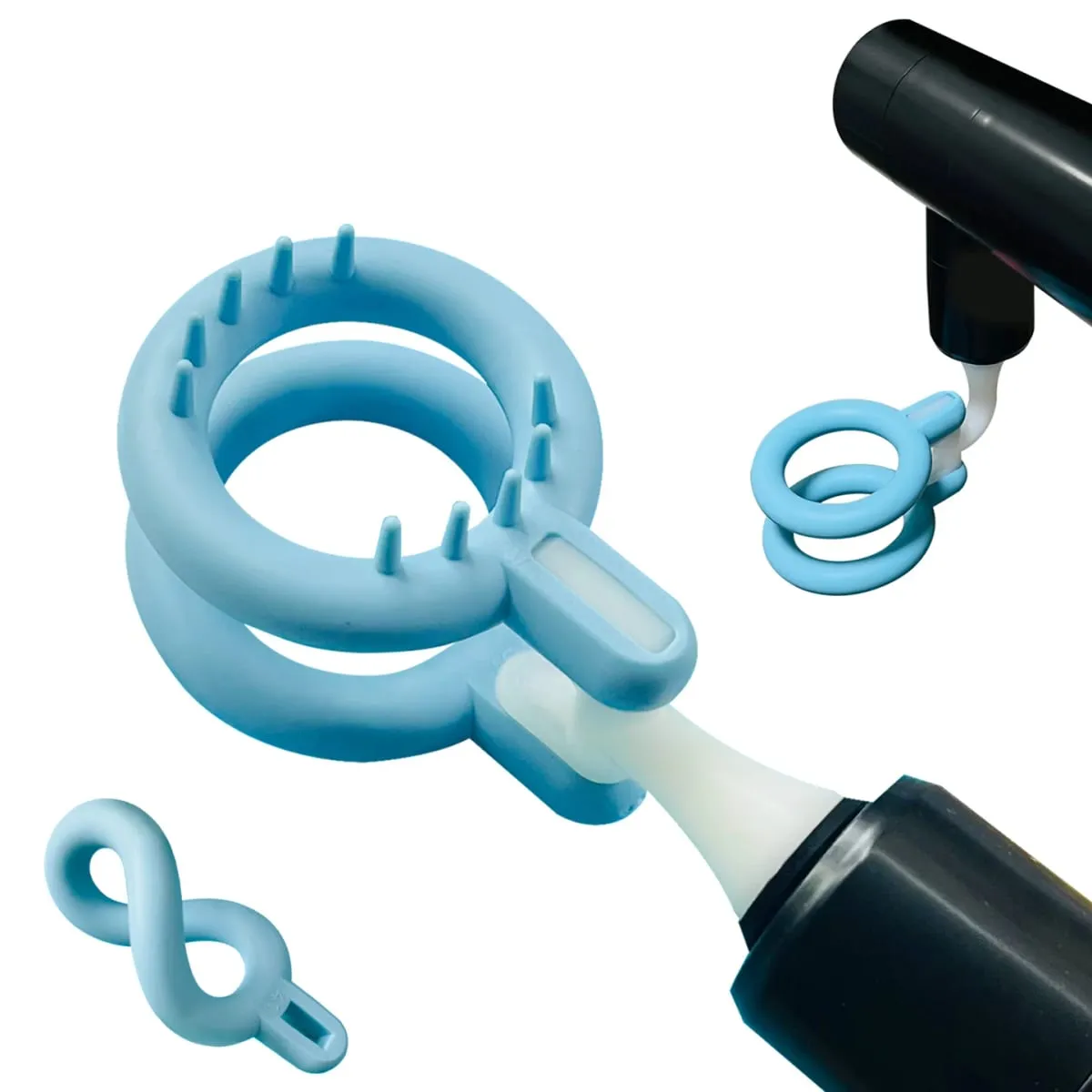 Men's Vibrating Masturbator Massage Gun Head Soft Silicone Attachments Adult Sexual Products Male Sex Toy Fascia Gun for Penis — image 1