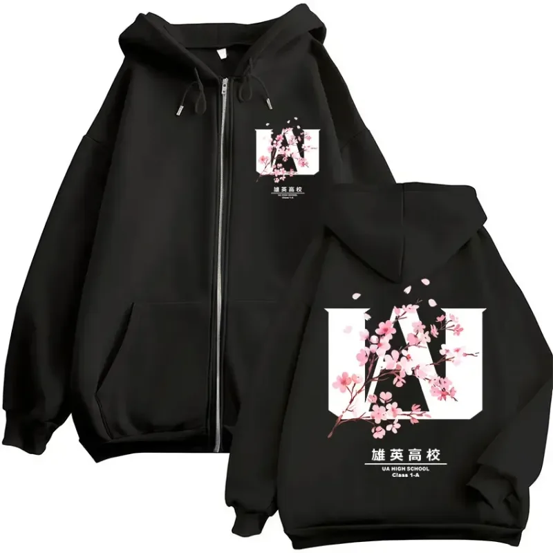 Japan Anime My Hero Academia Zip Up Hoodies Harajuku Fashion Manga Vintage Sweatshirt Men Women Fleece Oversized Tracksuit Coats — image 20