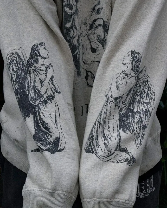 Saint Hoodies Classic Terry Material O-Neck High Quality Men Women Washing Retro Long Sleeve Cotton Coat Arrival Oversize Loose — image 5