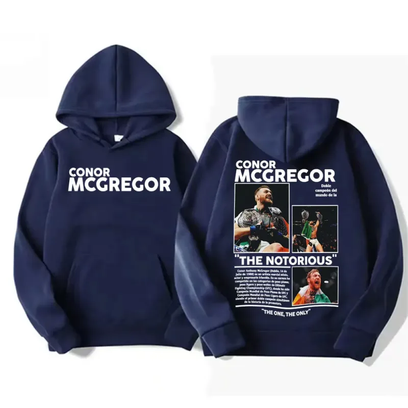 Conor Mcgregor The Notorious Merch Hoodies Men's Clothes Harajuku Cool High Street Sweatshirt Long Sleeve Loose Oversized Hoodie — image 3