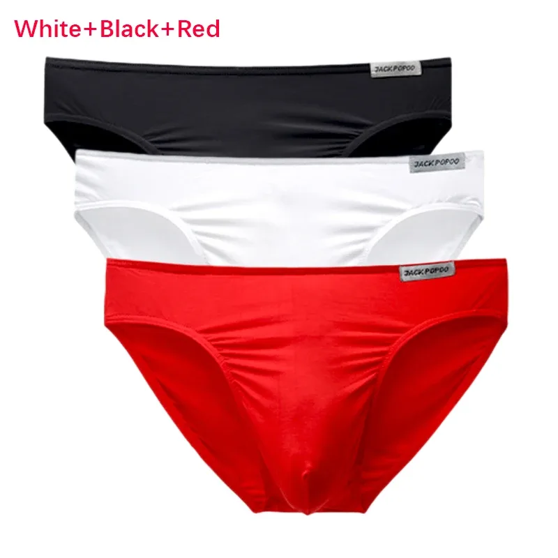 3PCS/Lot Men's Underwear Modal High Quality Soft Briefs Breathable Comfortable Youth Underpants Male Sexy U Bulge Pouch Panties — image 45