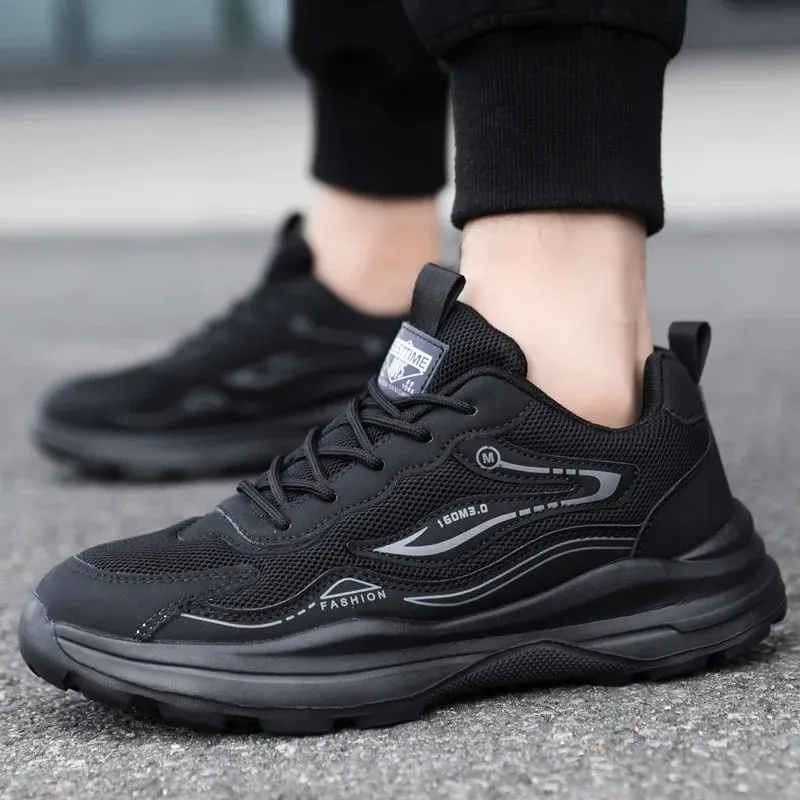 Men's Summer Sports Shoes Versatile Mesh Breathable Comfortable Walking Shoes for Man Outdoor Soft Sole Casual Running Sneakers — image 5