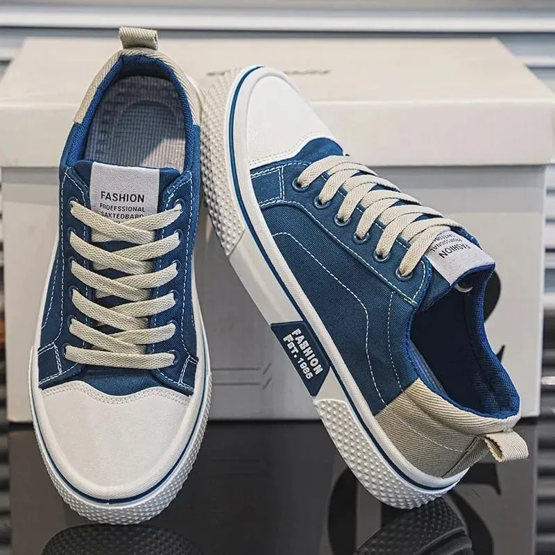 New man's Breathable Versatile Skateboarding Shoes Men's Soft Bottom Casual Sports Trend Fashion Canvas Shoes 37-48 Size — image 1