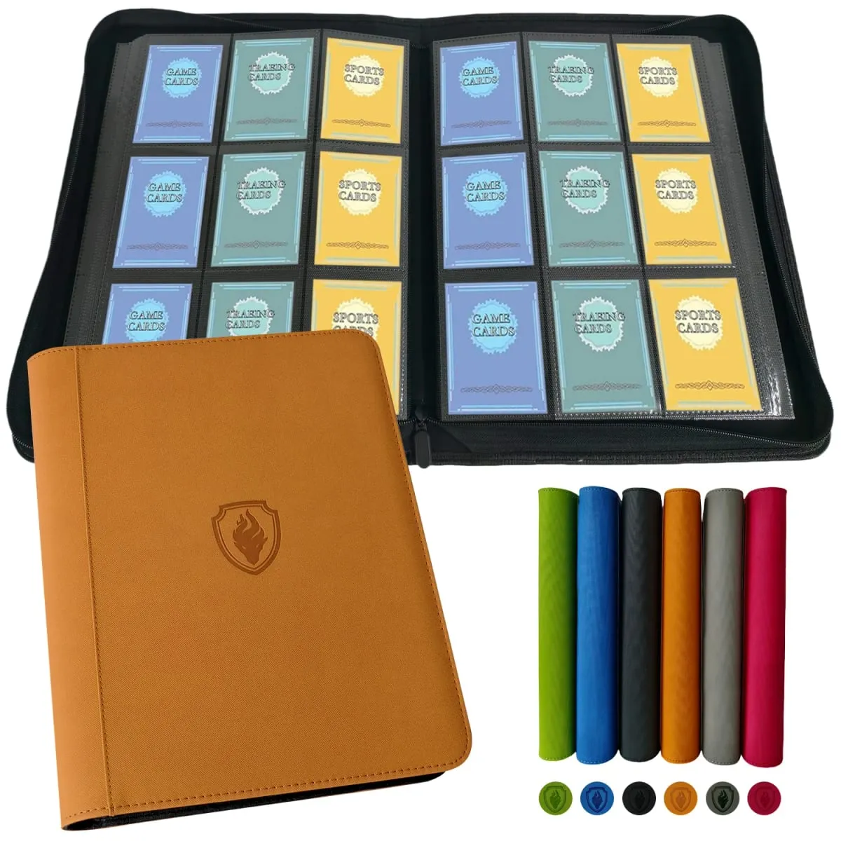 9-Pocket Ring-Less Card Binder Double Capacity Can Hold 864 Cards Suitable for Sport/YGO/PTCG/Game Cards — image 2