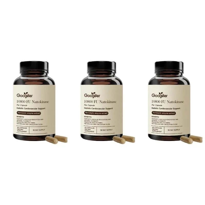 Nattokinase 10800 FU Capsules with CoQ10 Garlic Extract Daily Wellness Supplement 60 Count 30 Day Supply for Adults Men Women — image 9