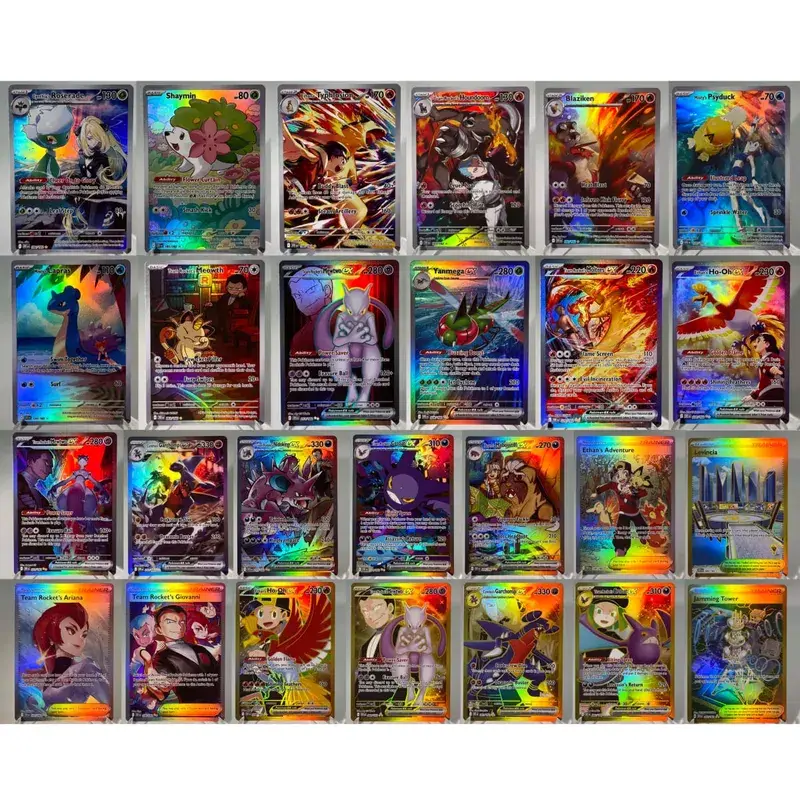 Paldea Evolved PKM Cards PTCG4-C GX Rainbow Magikarp Raichu Tyranitar Iono Rare Collection Battle Toys Gifts for Hobbies — image 7