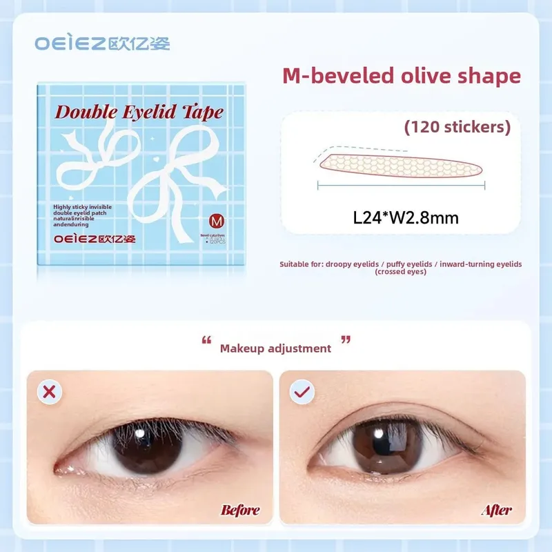 Double Eyelid Tape Invisible Eyelid Stickers for Monolids Hooded Droopy Puffy Eyes Instant Eye Lift Sweat-proof Breathable — image 10