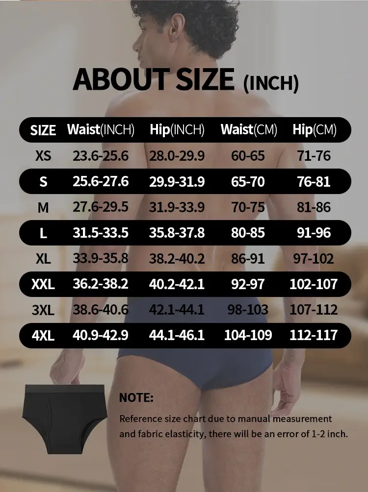 Men's Cotton Incontinence Underwear Physiological Boxer Briefs Four-Layer High Absorption and Leak-Proof Boxer Briefs for Mens — image 5