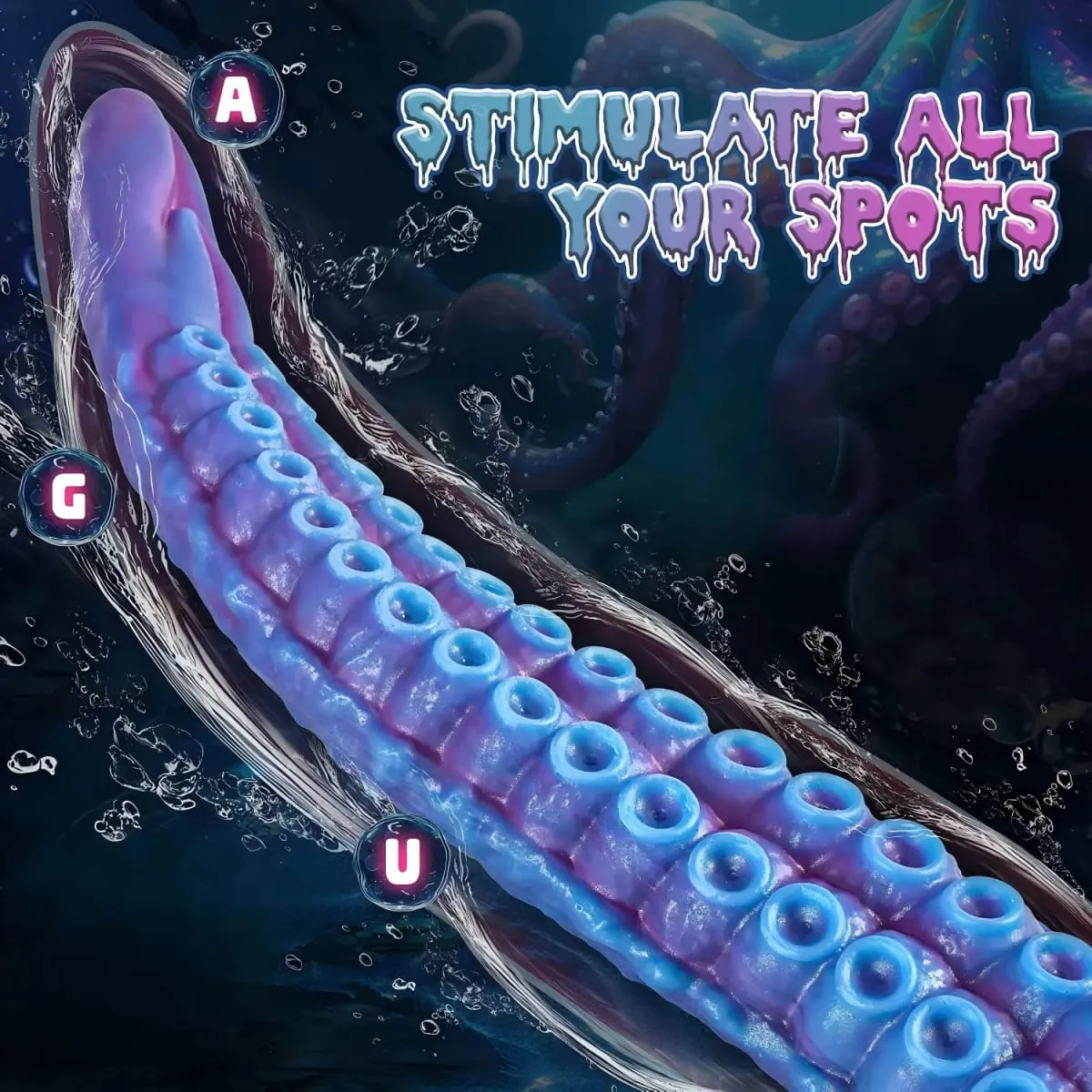 Fantasy Tentacle Dildo Soft Silicone Anal Plug Prostate Massager Huge Fake Penis G-Spot Stimulation Masturbator Adult Sex Toys