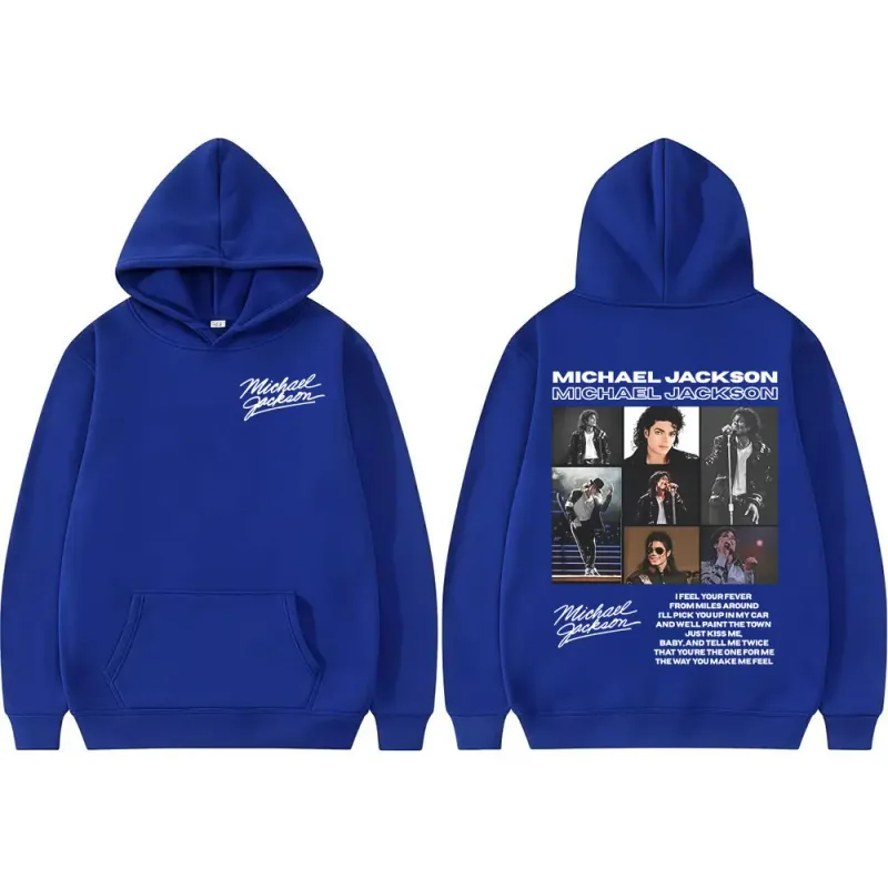 King of Pop Michael Jackson Tour Retro Hoodies Men's Clothing Harajuku Hip Hop Style Sweatshirts Casual Cozy Oversized Pullovers — image 10