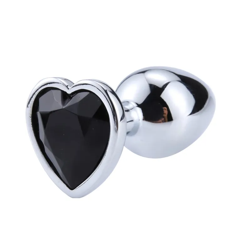 Anal Plug Heart 3 Sizes Stainless Steel Crystal Anal Plug Removable Butt Plug Stimulator Anal Sex Toys Prostate Massager Dildo — image 13
