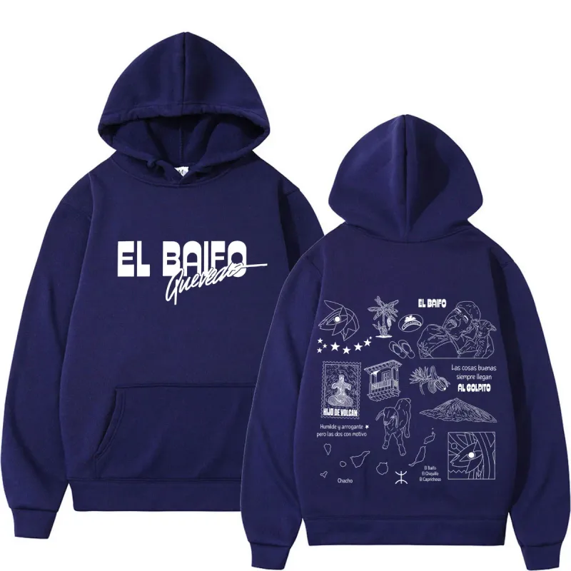 EL BAIFO Album 2026 Tour Graphics Hoodies Men Women Hip-hop Pullover Autumn Winter Loose Casual High Quality Sweatshirts — image 6