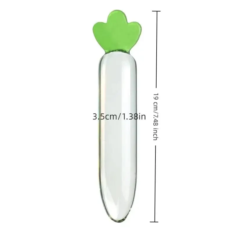 New Carrot Glass Anal Plug For Women Butt Plugs Penis Nightlife Anus Dildo Adult Masturbation Adult Gay Sex Toys Lover Gifts