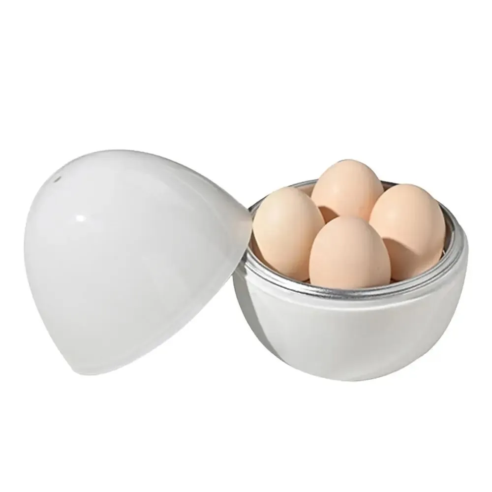 Microwave Egg Steamer Boiled Egg Poachers with Lid Egg Steamer for Hard Soft Boiled Eggs Kitchen Gadgets for Quick Egg Boiling