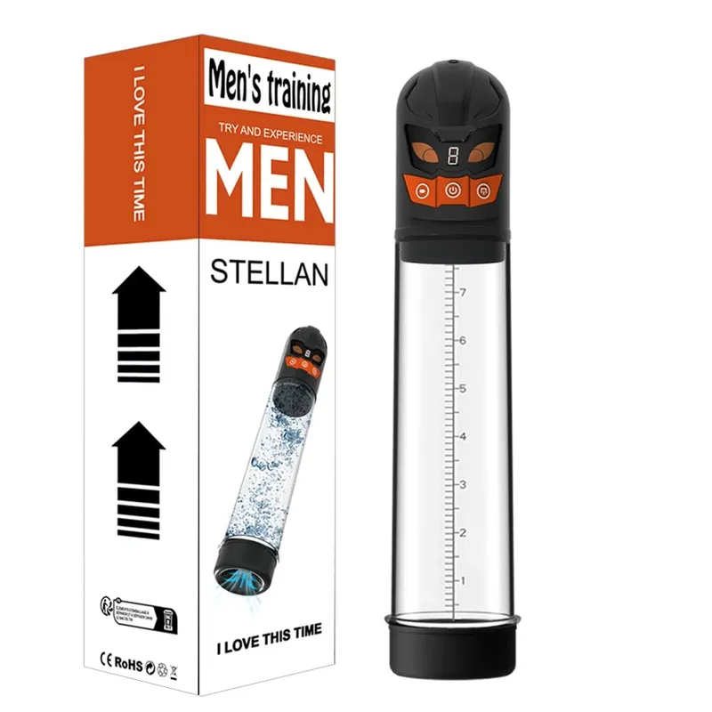 Automatic Penis Water Pump Electric Penis Pump Masturbator Penis Extender Dick Enlarger for Penis Trainer Sex Toys for Men