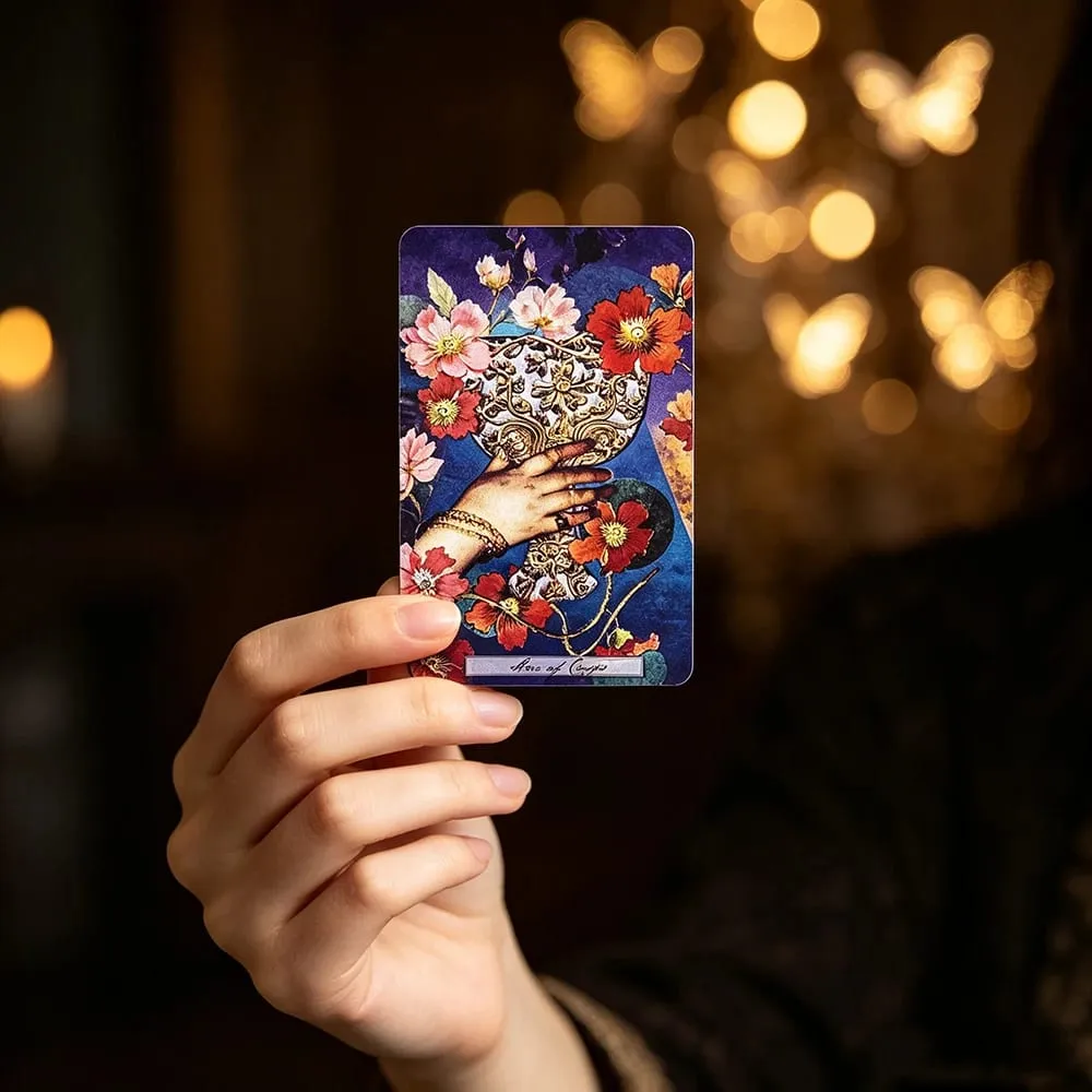 The Uncommon Tarot Deck Dark Blue Art Painting Tarot Card 78 Cards Divination Cards Game Spiritual Meditation Gift for Collector — image 5
