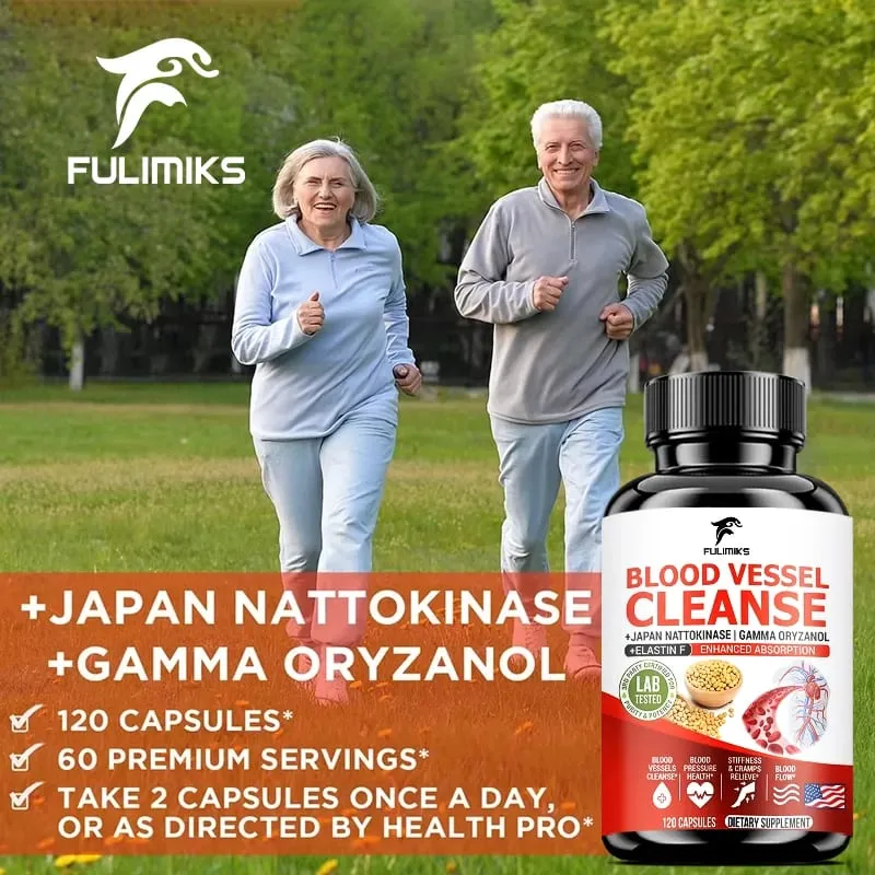 Nililinis ng Daluyan ng Dugo ang mga Kapsul na Naglilinis ng Mga Nababaluktot na Daluyan ng Puso Ang Dugo ay Nagtataguyod ng Pinakamahusay na Sirkulasyon ng Dugo At Pinipigilan ang Mga Muscle Cramp — image 3