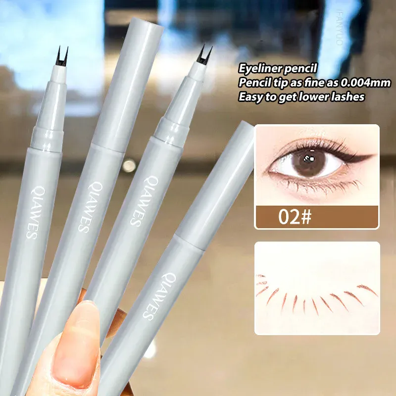 Double-claw Liquid Eyeliner Ultra-thin 2 Fork Tip Waterproof Quick-drying Lower Eyelashes Eyeliner Pencil Sweat-proof Eye Makeup — image 4