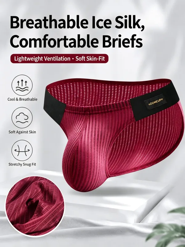 1/2/3PCS New Men's Premium Mercerized Cotton Briefs Ultra‑Thin Breathable Silky Soft Fitness Gym Daily Wear Men Underwear — image 9