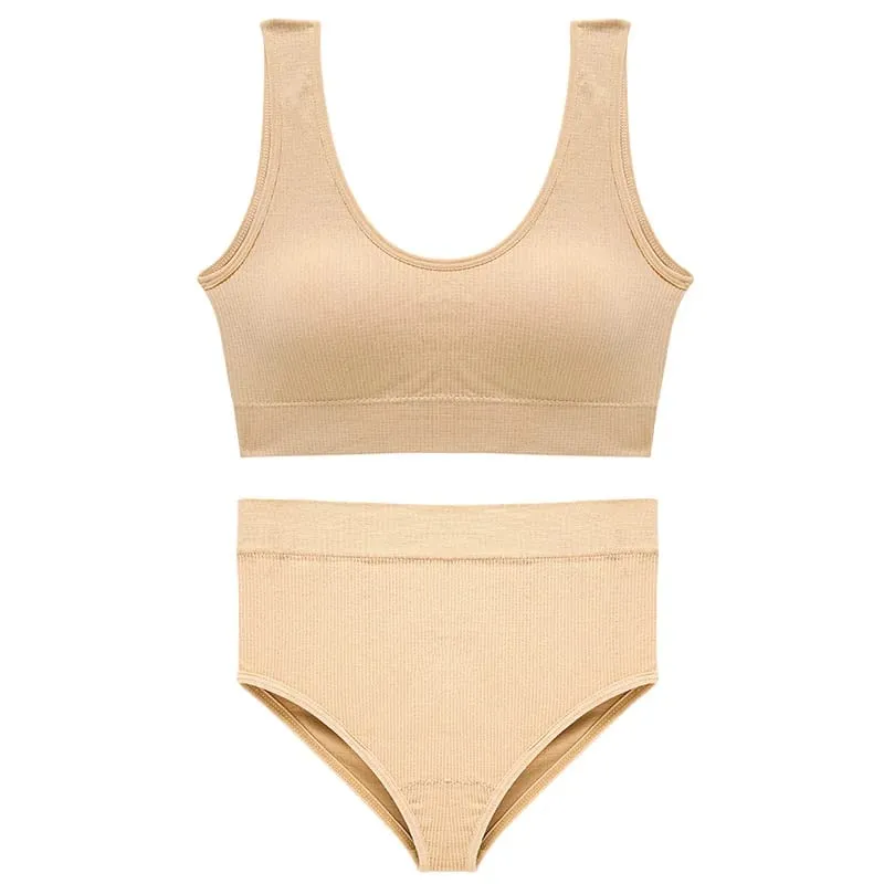 ชุดชั้นในกีฬาสตรีชุด PLUS ขนาดไร้สาย Bra Top เบาะสบายชุดชั้นในชุดชั้นใน Bra — image 10