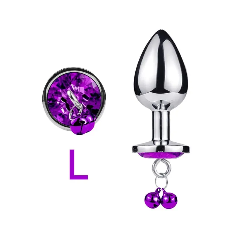 3 Sizes Metal Bell-shaped Anal Plug Traction Chain Anal Massage Prostate Stimulation Massage Tools Adult Sex Toys For Couples — image 19