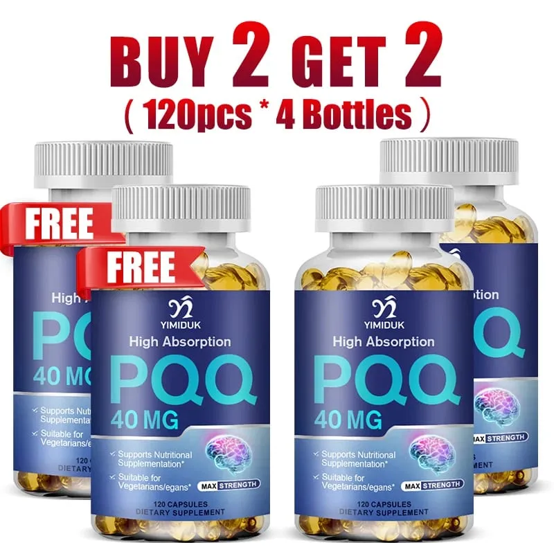 Buy 1 Get 1 Free! PQQ 40mg Supplement for Cognitive Function Booster Enhances Brain Energy Heart Brain & Anti-Aging Vegan — image 8