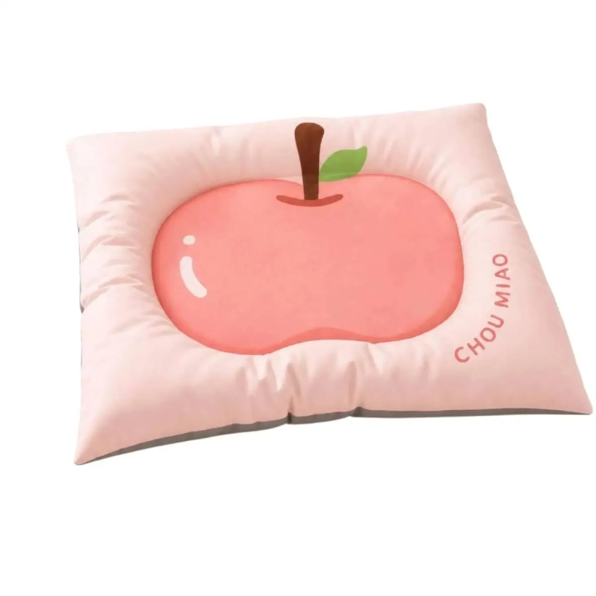 Washable Pet Mat with Padded Border Fruit Design Comfortable Sleeping Cushion for Small Dogs Cats Puppy Bedding Pet Supplies — image 2