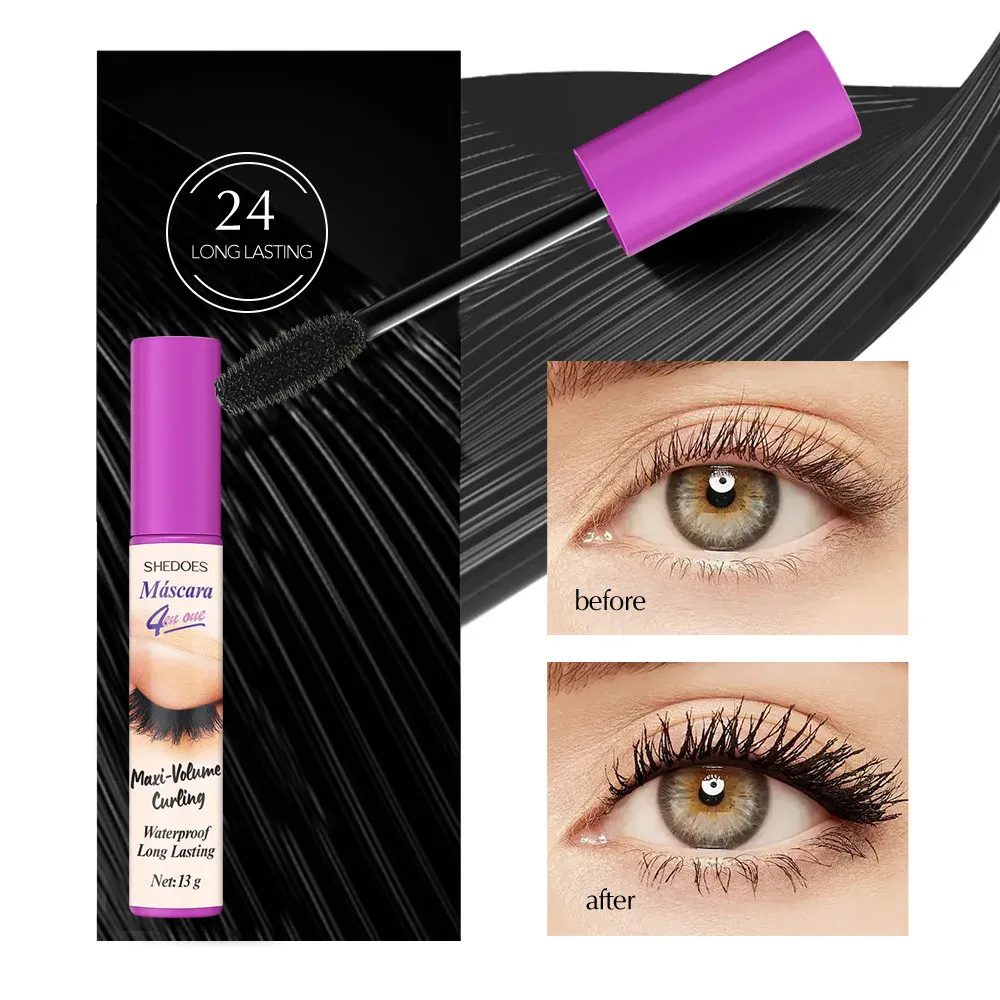 5D Waterproof Mascara Eyelashes Lengthening Long Lasting Silky Lash Black Eyelashes Extension Make Up Beauty Eye Korean Cosmetic — image 5