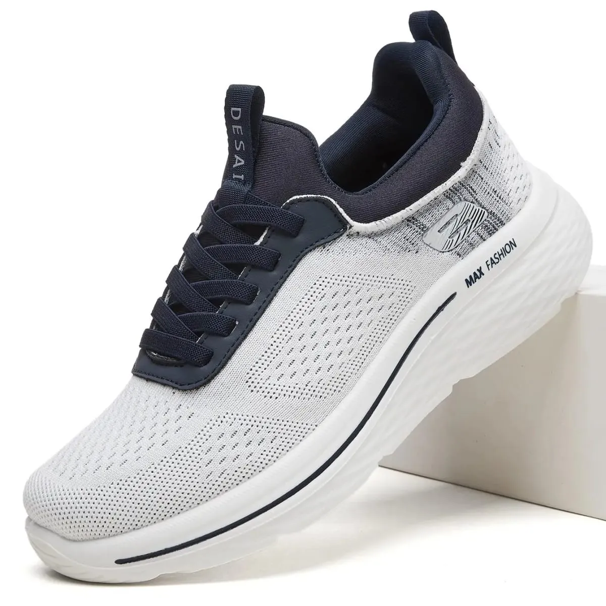 Desai Men's 2026 Autumn Mesh Running Shoes Lace-up Breathable Thick Sole Lightweight Walking Men's Sneakers And Casual Shoes — image 2