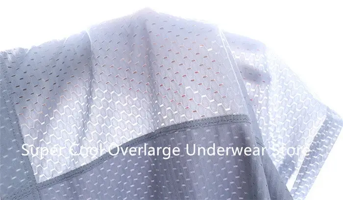 Summer Mesh Boxers For Men 200KG Plus Size 13XL 12XL Underpants Male Panties High Waist 10XL Underwear Oversized Ice Silk Shorts — image 11