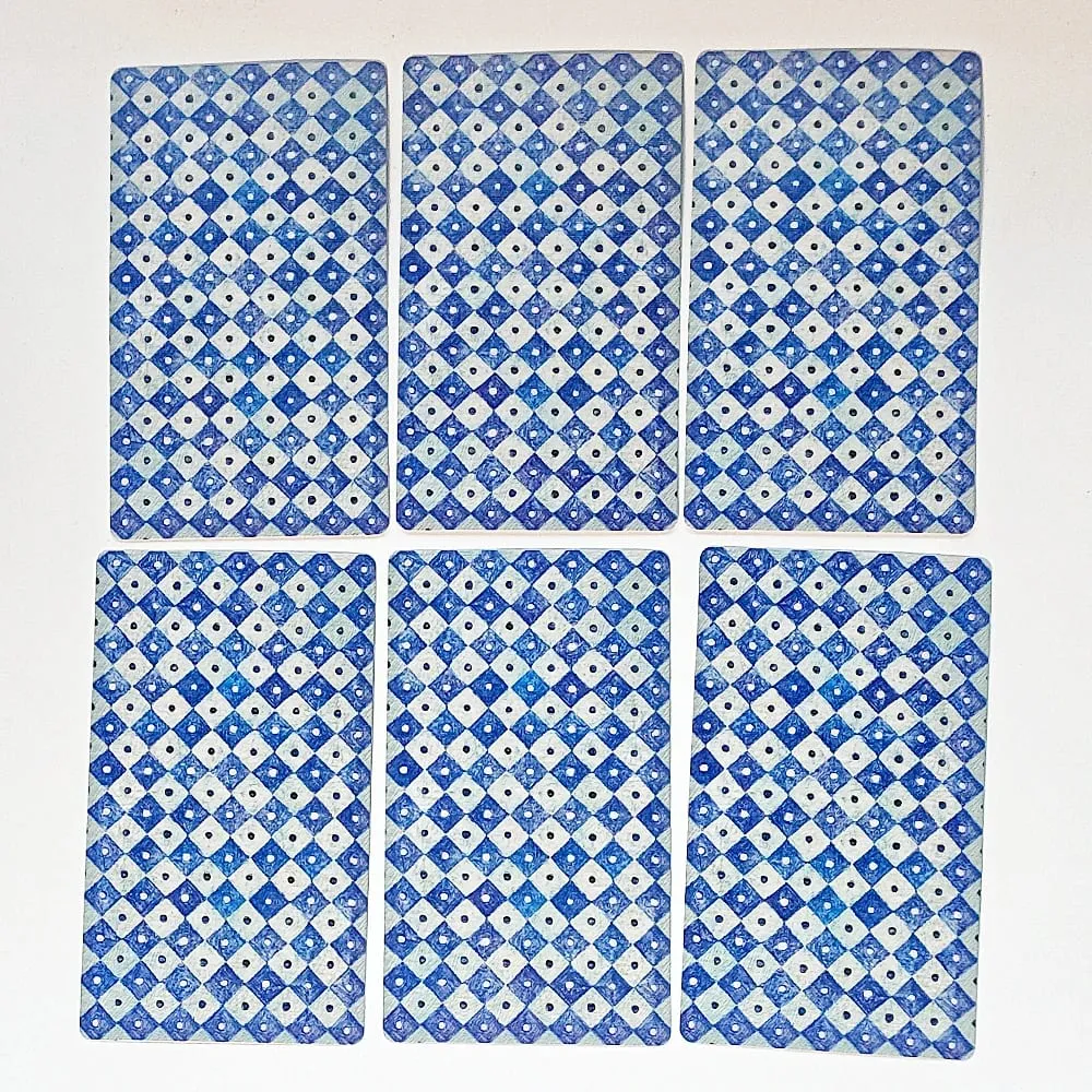 Trykt på 350GSM dobbeltpræget karton 12*7 cm Genopdaget klassisk tarotkort 78 stk. tarotkort tegnet med kuglepenne — image 6