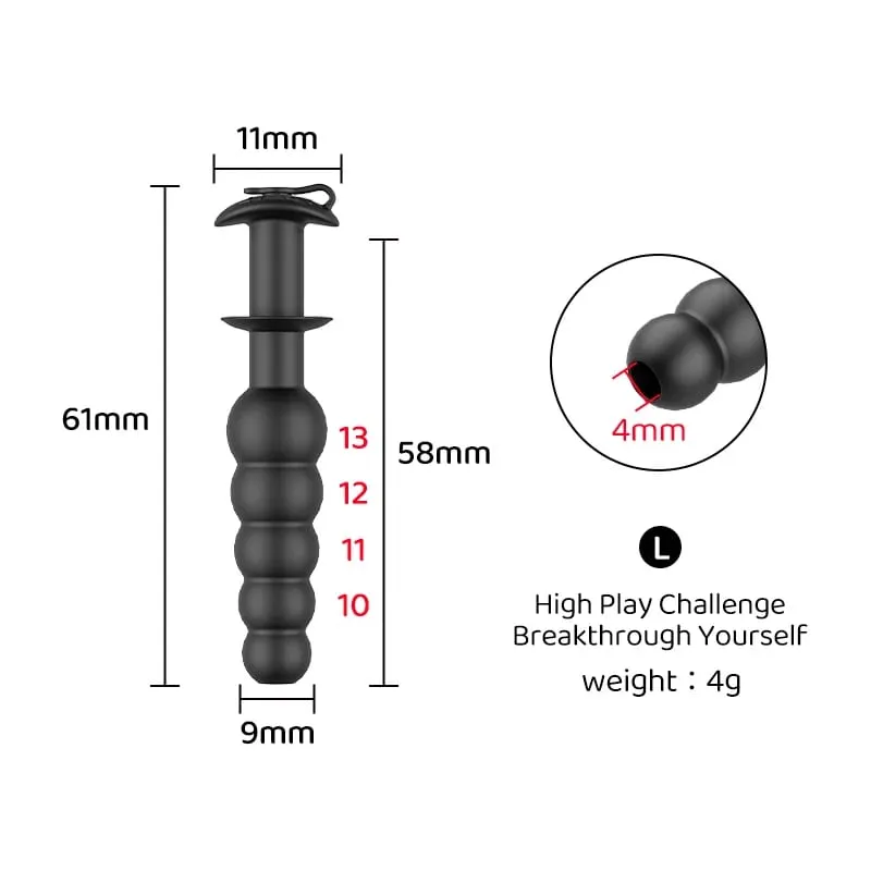 Parachute-style Beaded Easy-to-clean Hollow Rod With Anti-slip Guide for Male Urethral Dilation Alternative Adult Sex Toys — image 12