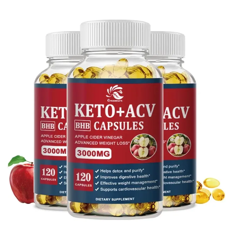 Greensure Keto 蘋果醋膠囊 ACV 含蘋果酒酮補充劑蘋果口味配方,男女適用 — image 8