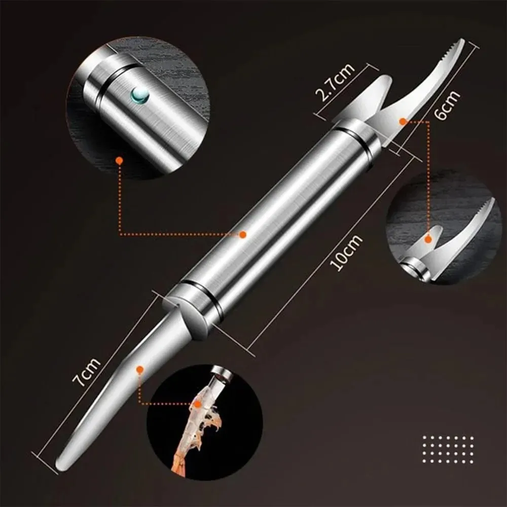 Seafood Tools Multifunctional Fast Shrimp Peeler Stainless Steel Shrimp Line Cutting Scraping Digging Fish Scales Knife Kitchen — image 2