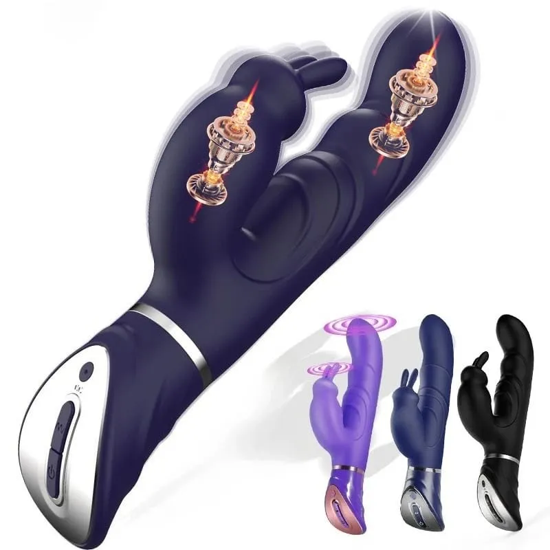 Women Dildo Rabbit Vibrator Powerful Vibration Clit G-spot Vaginal Nipple Stimulator Massager Female Orgasm Masturbator Sex Toys — image 1