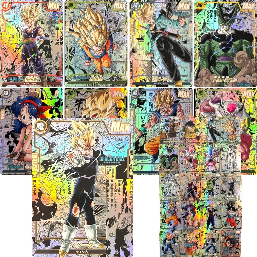 Anime characters Dragon Ball Super Bulma Cell DIY Homemade Bronzing texture Game toys Collection card Christmas birthday gift — image 1