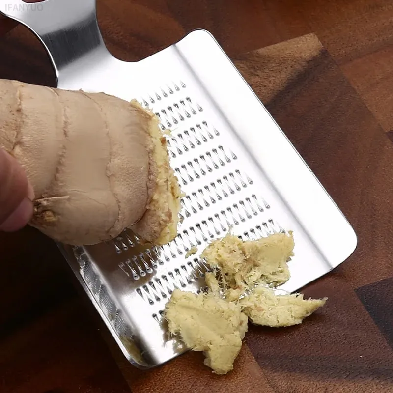 Multifunctional Stainless Steel Ginger Grater Spoon Garlic Ginger Spoons Versatile Kitchen Ginger Masher for Mincing Vegetable — image 4
