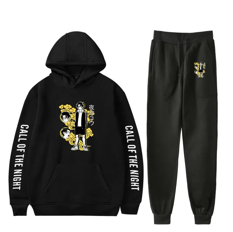 Harajuku Comfortable Call of the Night Print Sweatshirt Sweatpants Suit Hoodies+ Trousers Suit Boys/Girls 2 Piece Set Clothes — image 14