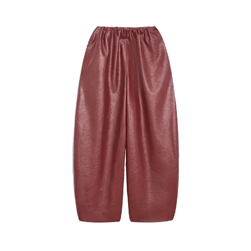 Vintage Green Leather Skirt Sets Women Fashion Solid Strapless Short Skirts Zipper Jacket Outfits Lady Daily Highstreet Outfit — image 14