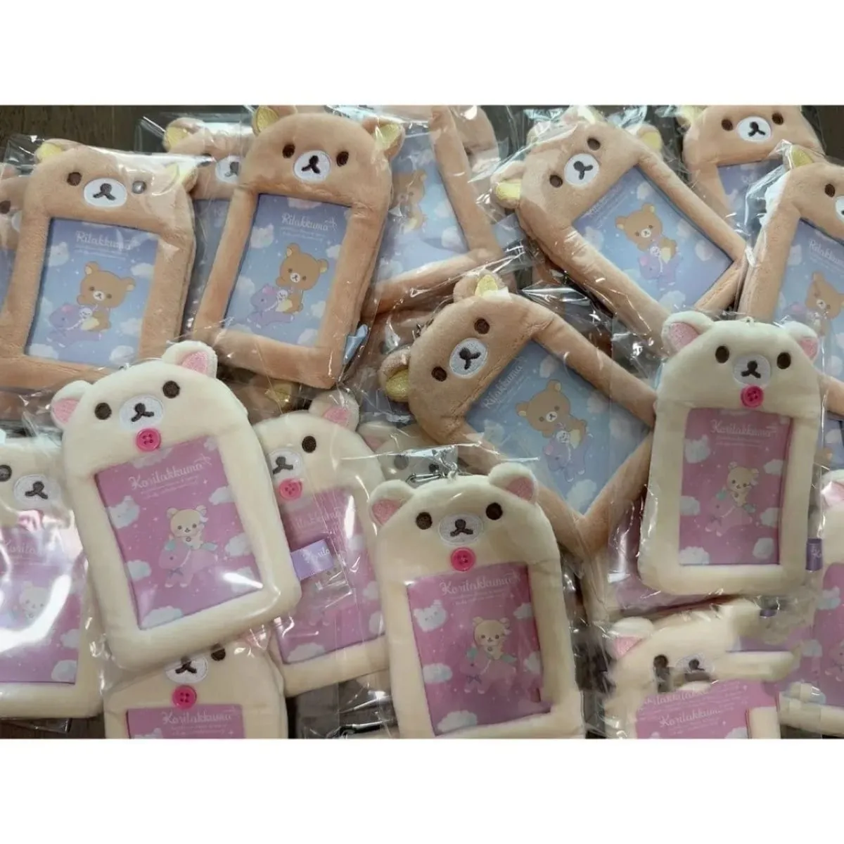 Rilakkuma peluches porte-carte d'identité porte-clés nouveau Anime Relax ours couverture de passeport porte-clés bus scolaire cartes bancaires sacs pendentifs cadeau — image 6