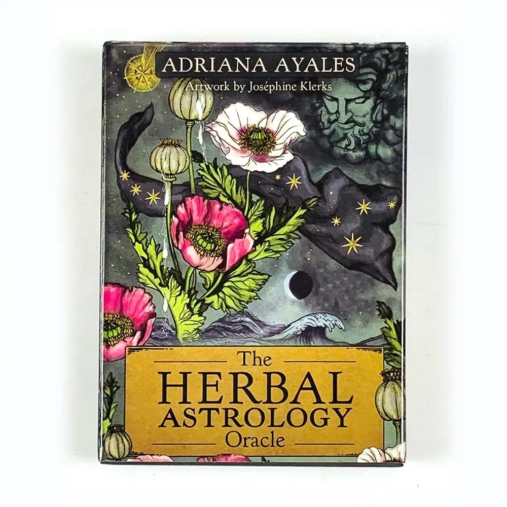 Herbal Astrology Oracle Cards 55 Card Deck English Edition Plant & Planet Correspondences for Spiritual Healing & Meditation