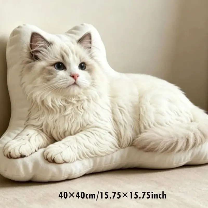 Dog Shaped Pillow Animal Throw Pillow Soft Plush Fabric Decorative Animal Pillow Shiba Dog Cushion Contoured Shape — image 3