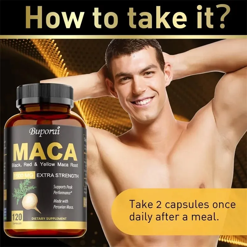 Maca Capsules - Reduce Fatigue Hormone Balance Regulate Mood Improve Athletic Performance Increases Energy and Endurance — image 5