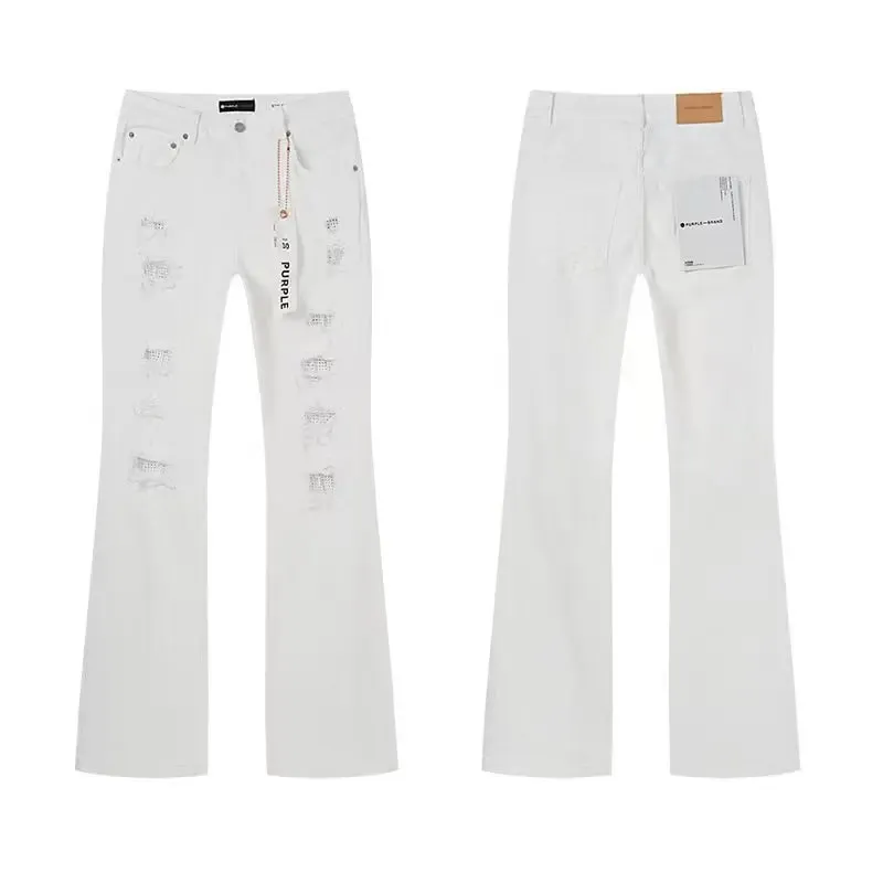 2026 RTA Men's Slim Fit Jeans Collection Distressed Ripped Paint Splatter Studded Patch Vintage Washed Streetwear Fashion Pants — image 19