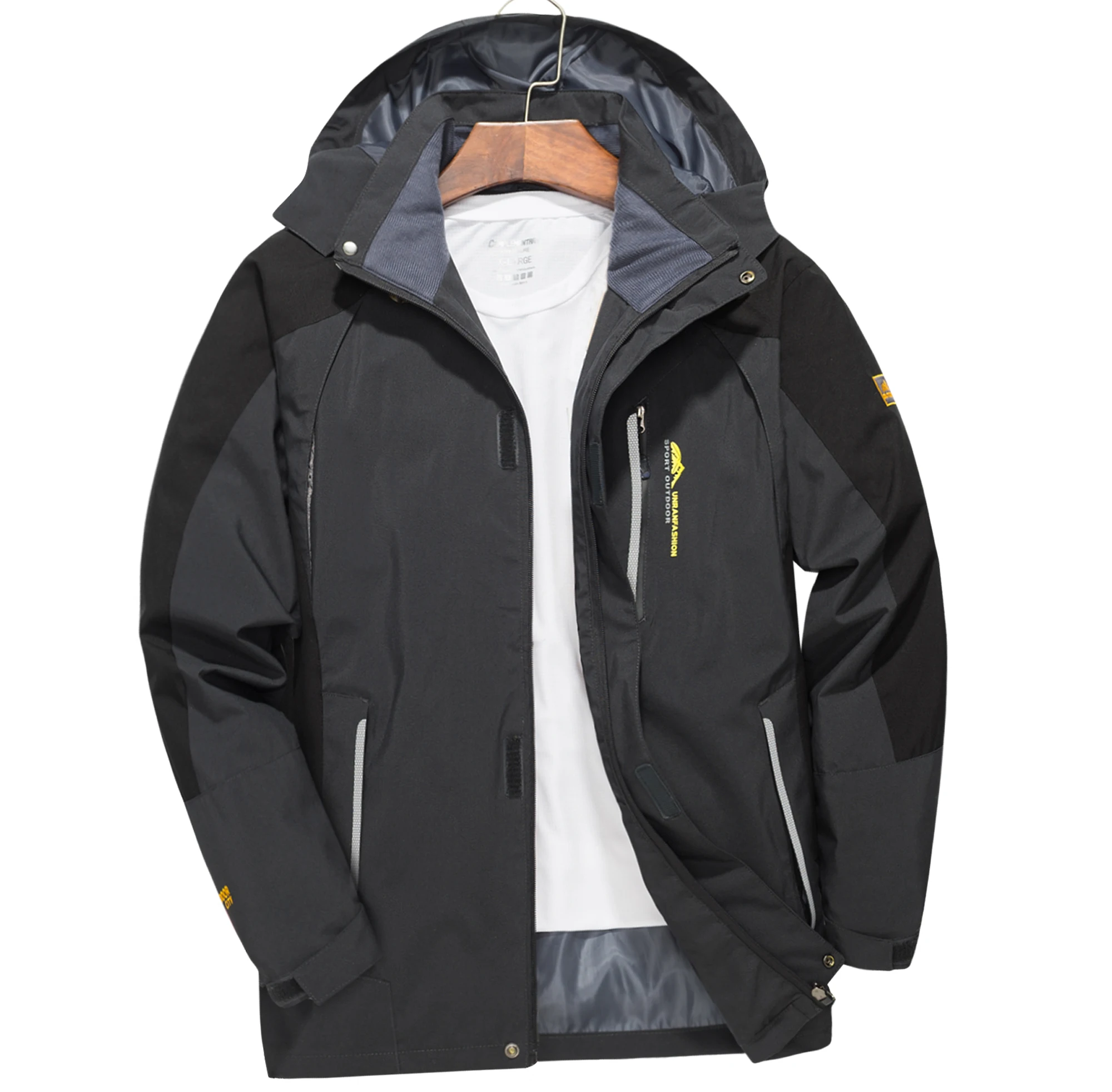 Men's Waterproof Hiking Jacket Large Size Windproof Windbreaker Camping Hunting Running Trekking Fishing Coat Men Outdoor — image 1