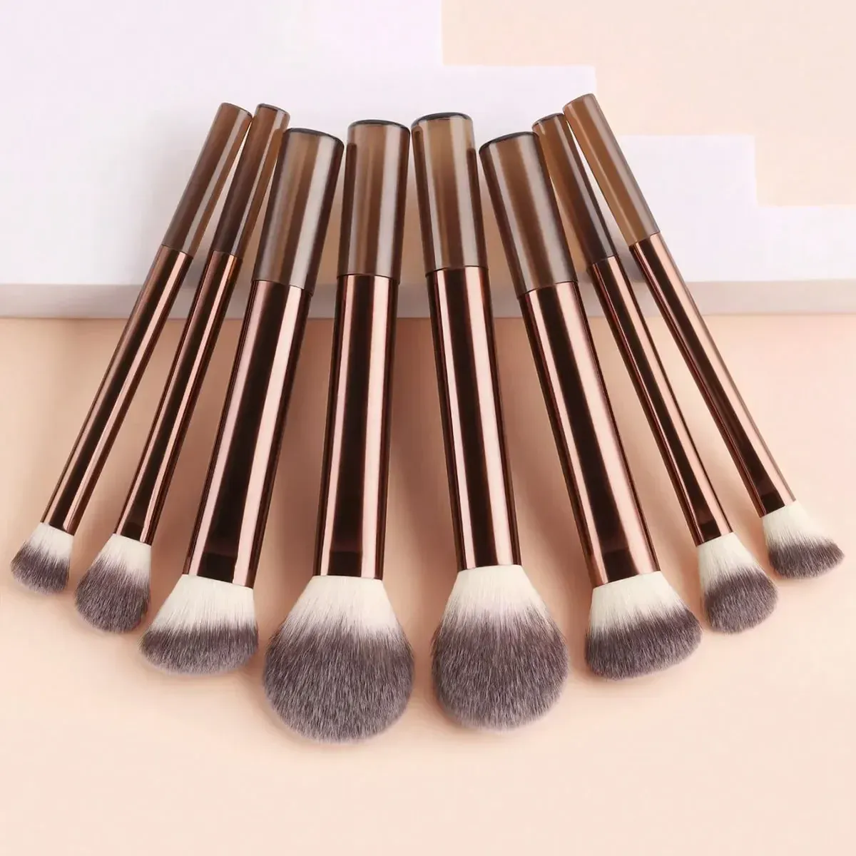 8Pcs Long‑Handle Multifunctional Makeup Brushes Set Synthetic Hair for Powder Blush Foundation Contour Face Cosmetic Makeup Tool — image 4
