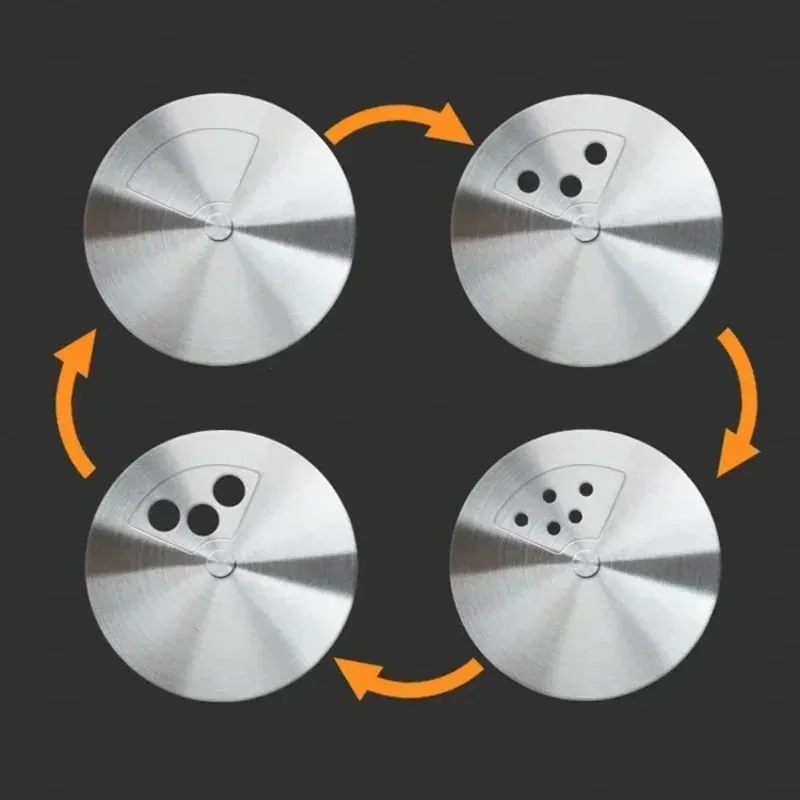 Stainless Steel Spice Shaker Seasoning Cans Rotate Camping Barbecue Jars Spice Storage Box Salt Sugar Pepper Storage Bottle — image 4