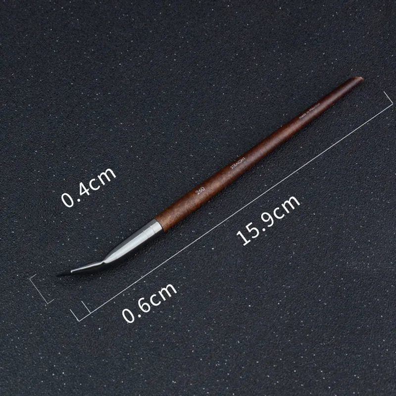 1Pc Bent Liner Makeup Brushes Eyeliner Detail Eye Liner Precision Cosmetic Tools. — image 1