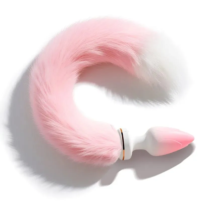 Super Fluffy Soft Fox Tail Anal Plug APP&Wireless Remote Heating Strong Vibration Silicone Adult Sex Toys for Women&Unisex 18+ — image 1
