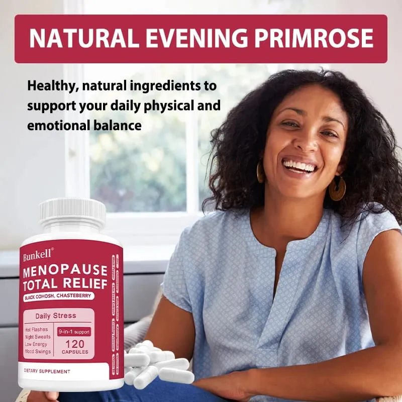 9-in-1 Herbal Menopause Supplement for Women - Hormone Balance Capsules for Night Sweats Hot Flashes & Mood Swings Vegan — image 3